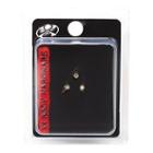 Pacific Piercing Supply Gold Plated 1mm Crystal Nose Bone 3 Pack