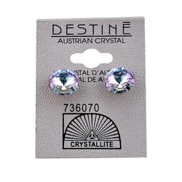 Crystallite Destine Crystal Rhinestone Rivoli Earrings 12mm