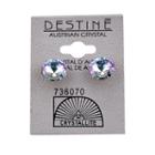 Crystallite Destine Crystal Rhinestone Rivoli Earrings 12mm