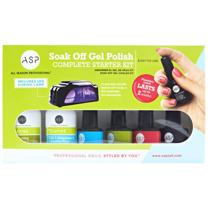 Asp Soak Off Gel Polish Complete Starter Kit