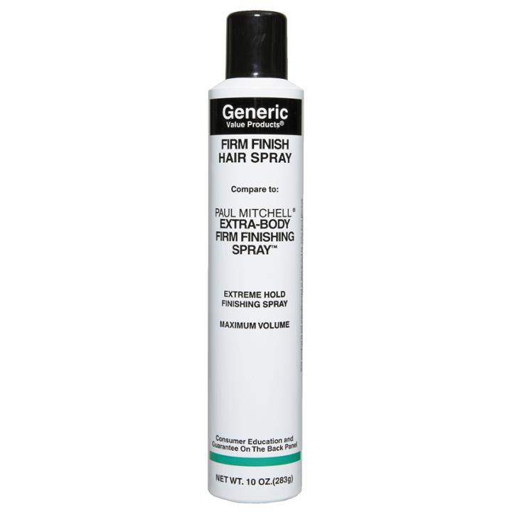 Generic Value Products Extra Body Firm Finishing Spray Compare To Paul Mitchell Extra-body Firm Finishing Spray