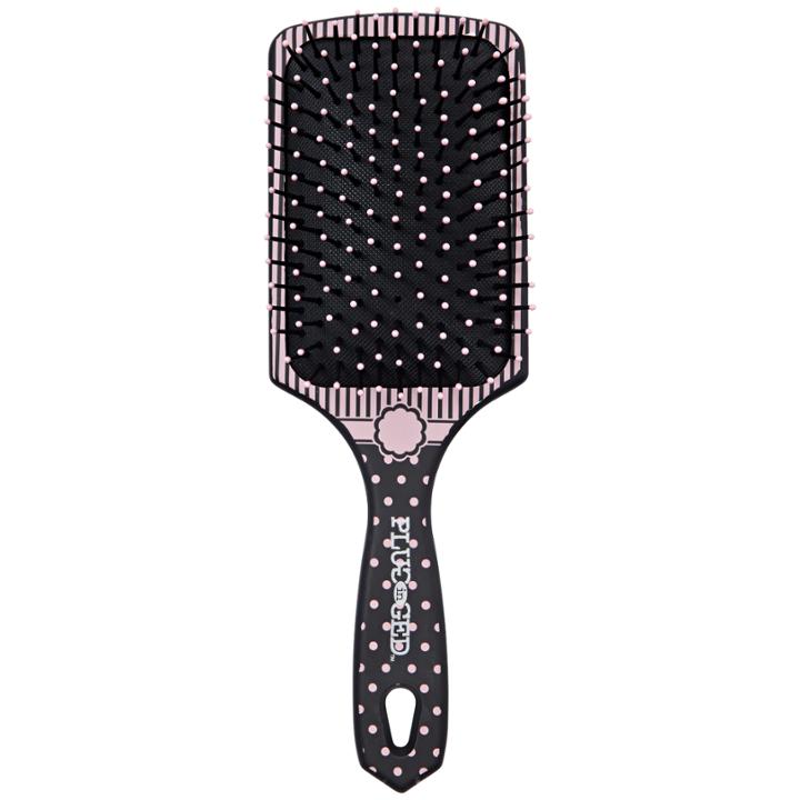Plugged In Square Paddle Brush Stripes And Dots