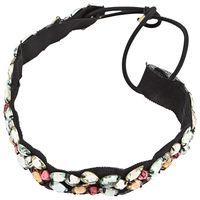 Dcnl Hair Accessories Black Color Stone Headwrap