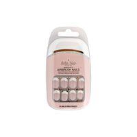 Bella Nails White & Silver Glitter Press On Nails