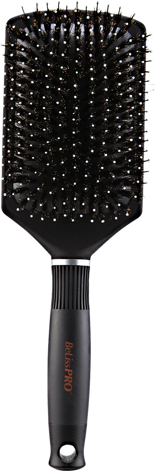 Belisspro Titanium Ceramic Boar/nylon Cushion Paddle Brush
