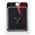 Pacific Piercing Supply Gold Plated 1mm Nose Jewel 3 Pack