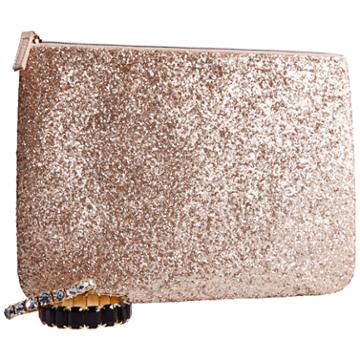 Glitz & Glam Sally Holiday Sparkle Clutch Rose Gold