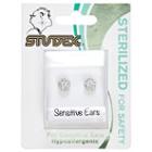 Studex Stainless Steel Cubic Zirconia 3mm Earrings