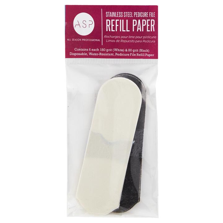 Asp Stainless Steel Foot File Replacement Papers