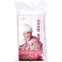 Andre Satin Swirl White Sleep Cap & Bonnet