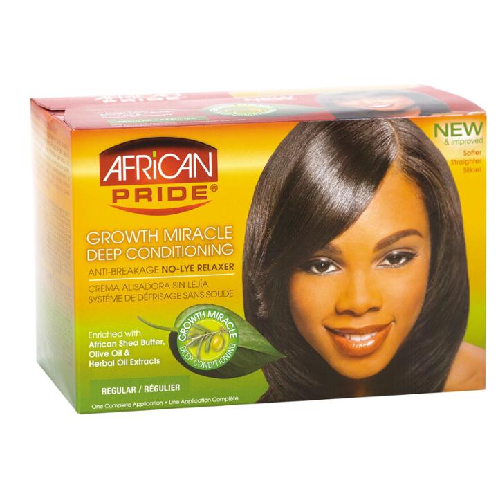 African Pride Deep Conditioning No Lye Super Relaxer System