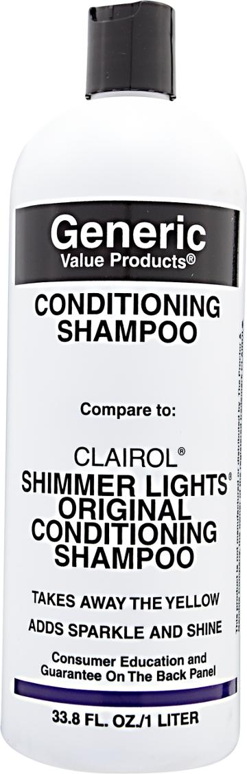Generic Value Products Conditioning Shampoo Compare To Clairol Shimmer Lights Original Conditioning Shampoo 33.8 Oz.