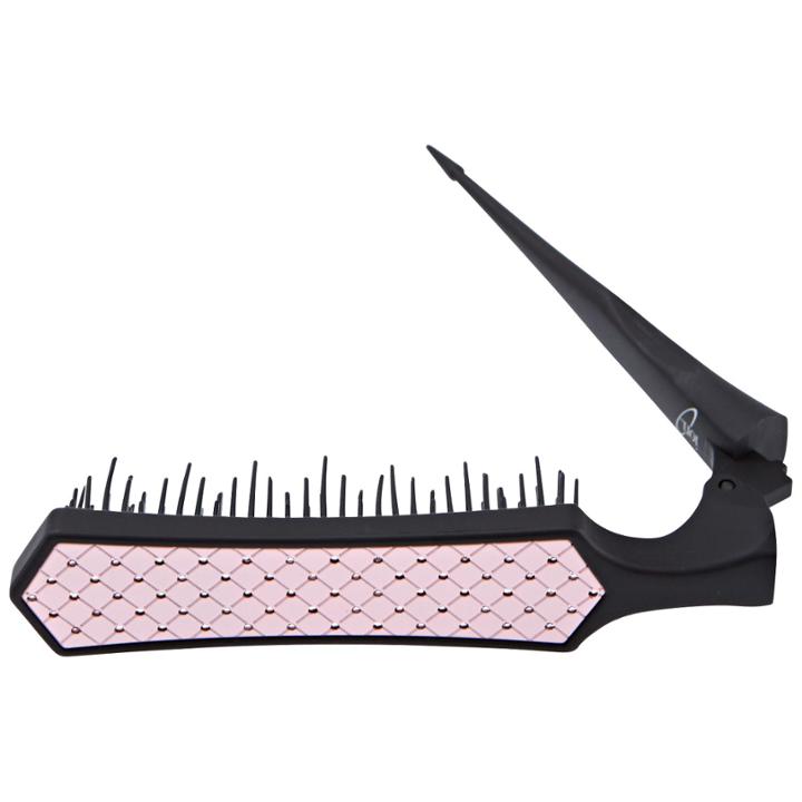 Ion Tease In Tangle Out Dual-purpose Pink Foldable Styling Brush