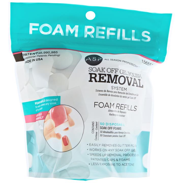 Asp Soak Off Gel Polish Foam Pad Refills