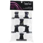 Salon Care Black & White 2 Inch Butterfly Clamps