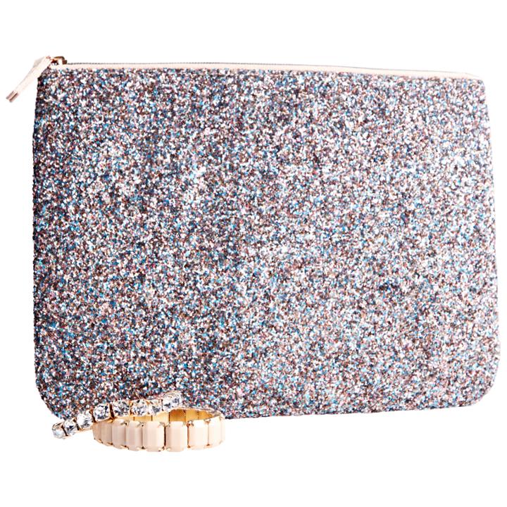 Glitz & Glam Sally Holiday Sparkle Clutch Multi-glitter