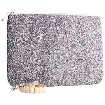 Glitz & Glam Sally Holiday Sparkle Clutch Multi-glitter