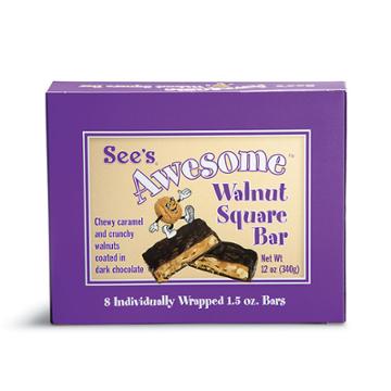 See's Candies See's Awesome&reg; Walnut Square Bars - 12oz