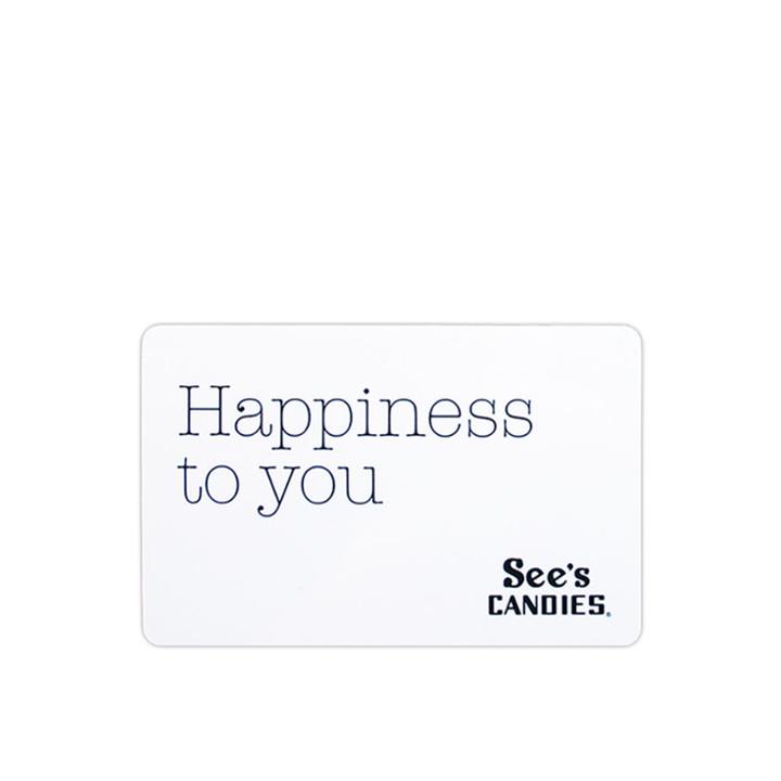See's Candies $25 Gift Card - Single
