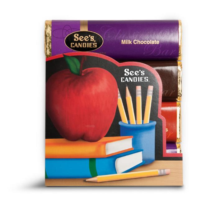 See's Candies Teacher Appreciation Candy Bars - 4 Pack