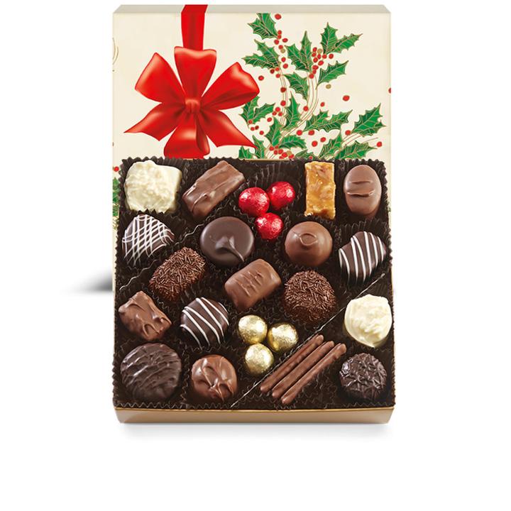 See's Candies Holiday Holly Box - 14 Oz
