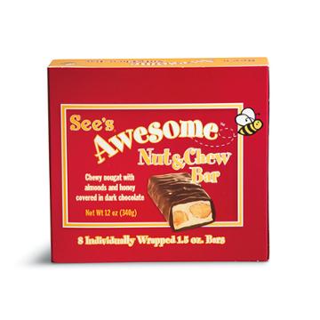 See's Candies See's Awesome&reg; Nut & Chew Bars - 12oz