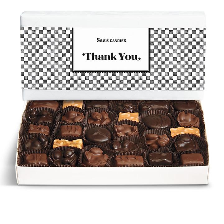 See's Candies Thank You Box - Nuts & Chews - 1lb