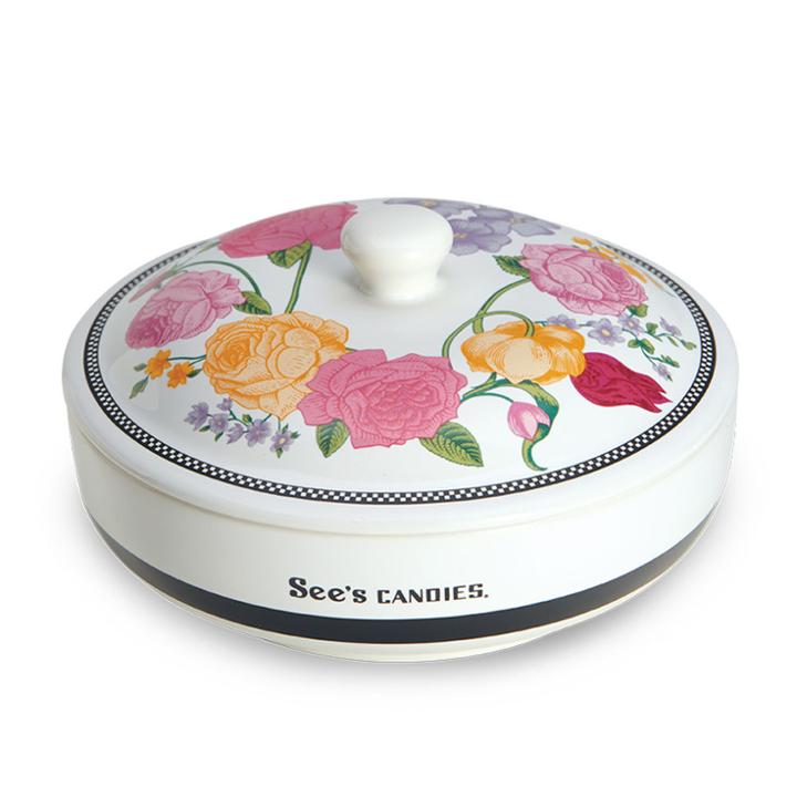 See's Candies Floral Candy Dish - Single
