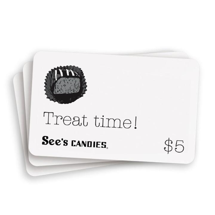 See's Candies Gift Cards ($5 Gift Card Pack) - 25 Pack