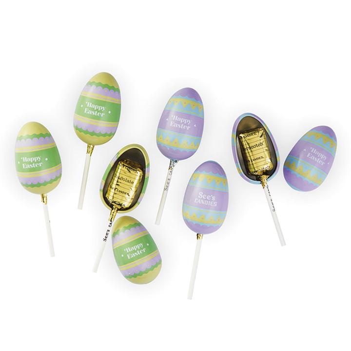See's Candies Easter Egg Lollypops - 4.2 Oz