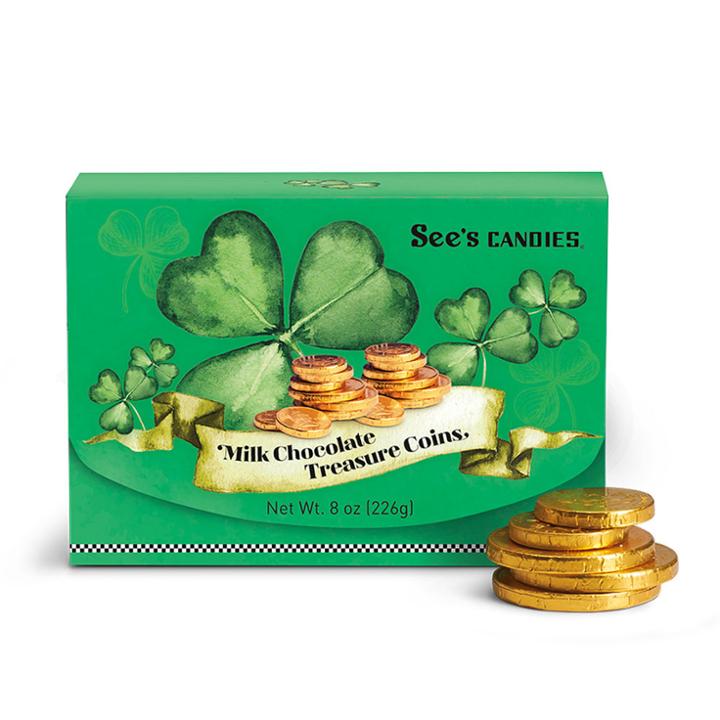 See's Candies Milk Chocolate Treasure Coins - 8 Oz
