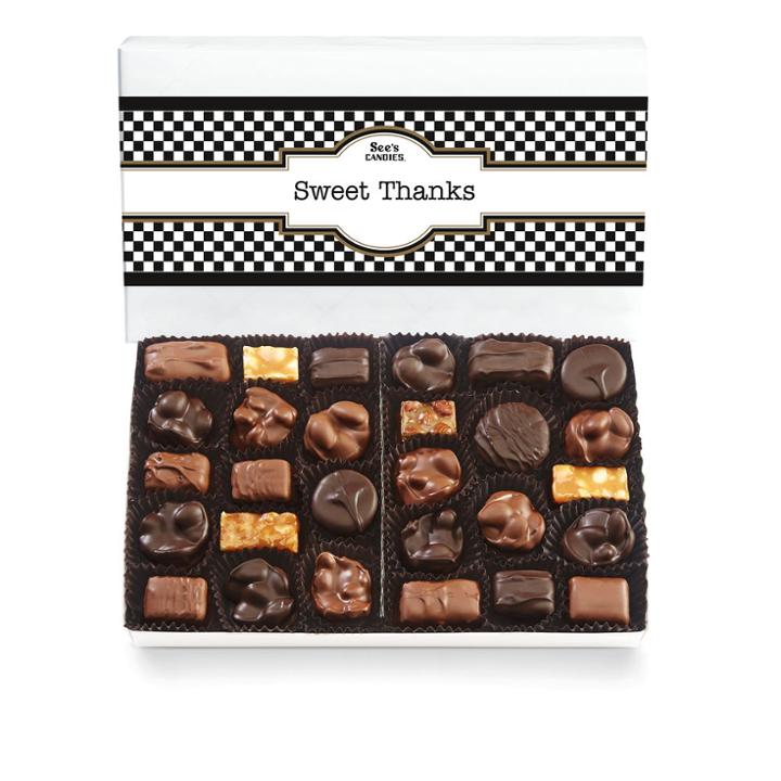 See's Candies Thank You Box Nuts & Chews - 1 Lb