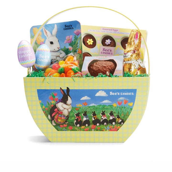 See's Candies Easter Favorites Basket - 1 Lb 3 Oz