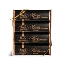 See's Candies Premium Extra Dark Chocolate Candy Bars