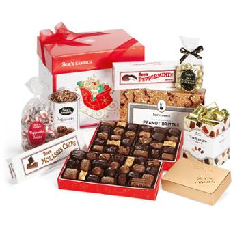 See's Candies Holiday Sleigh Gift Pack - 7 Lb 7 Oz