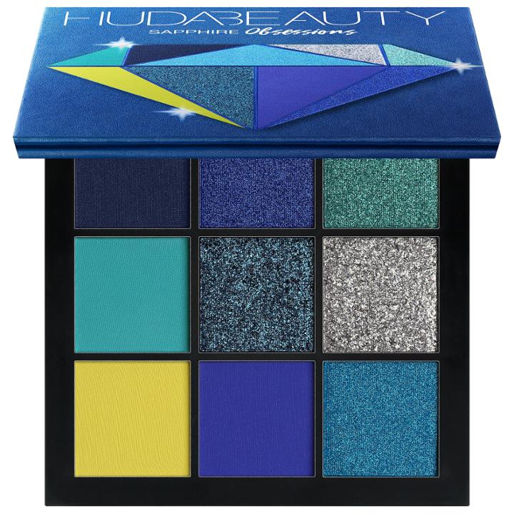 Huda Beauty Obsessions Eyeshadow Palette Sapphire 9 X 0.05 Oz/ 1.3 G