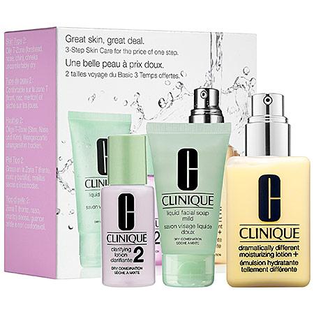 Clinique Great Skin, Great Deal Set For Dry Combination Skin