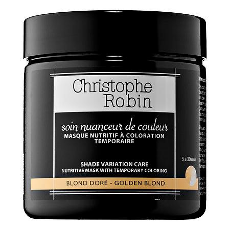 Christophe Robin Shade Variation Care Nutritive Mask With Temporary Coloring - Golden Blonde 8.33 Oz