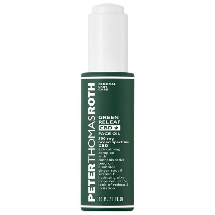 Peter Thomas Roth Green Releaf Cbd Calming Face Oil 1 Oz/ 30 Ml