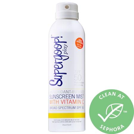 Supergoop! Antioxidant-infused Sunscreen Mist With Vitamin C Broad Spectrum Spf 50 6 Oz/ 177ml