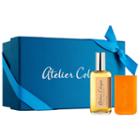Atelier Cologne Orange Sanguine Cologne Absolue Pure Perfume + Leather Case Set 1 Oz/ 30 Ml