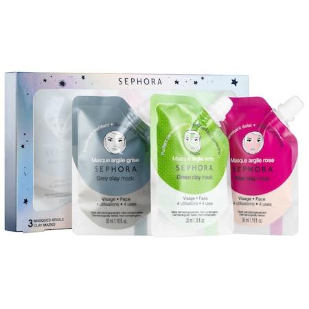 Sephora Collection Crazy For Clay! 3 X 1.18 Oz/ 35 Ml