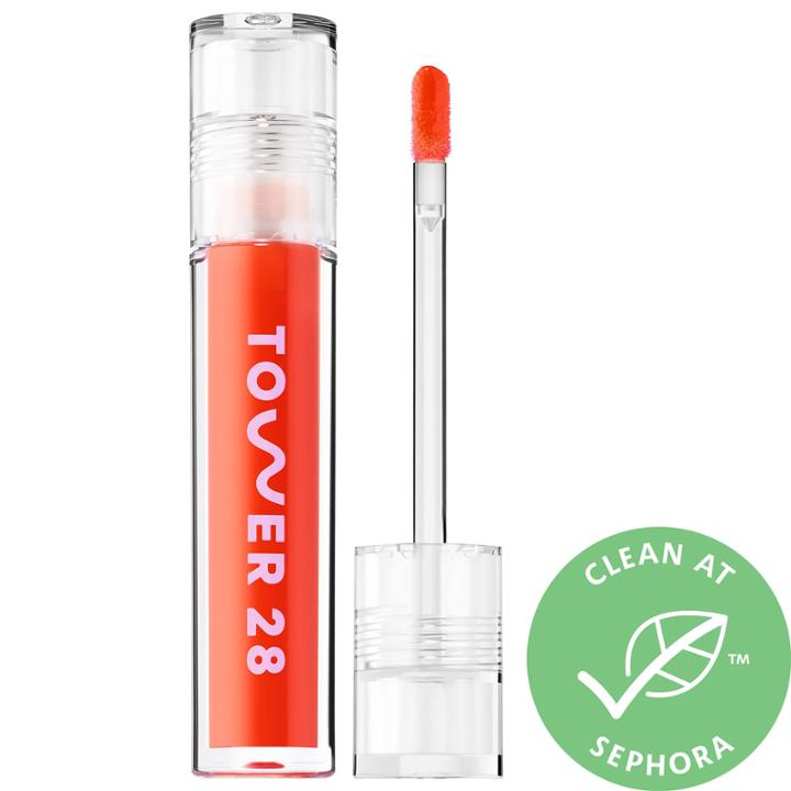 Tower 28 Beauty Shineon Jelly Lip Gloss Fire 0.13 Oz/ 3.9g