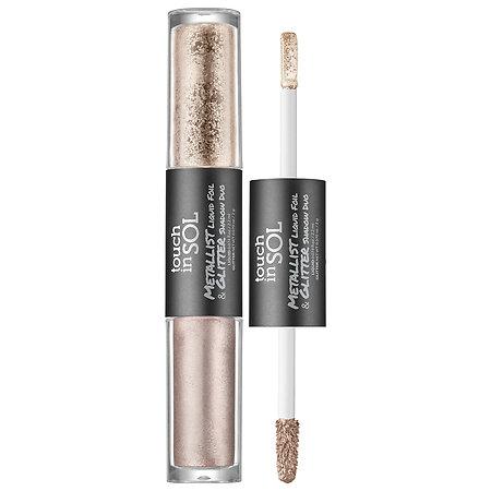 Touch In Sol Metallist Liquid Foil & Glitter Eye Shadow Duo Talia Liquid 0.123 Oz / Glitter 0.070 Oz