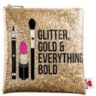 Sephora Collection Glitter, Gold, & Everything Bold Clutch 8.75w X 8.25h