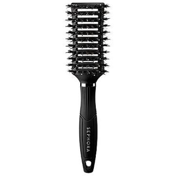 Sephora Collection Groom: Vented Dual Boar Hair Brush 2.05" D X 10.5" H X 2.55" W