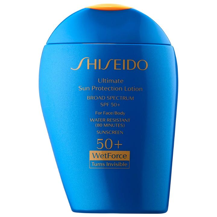Shiseido Ultimate Sun Protection Lotion Wetforce Broad Spectrum Sunscreen Spf 50+ 3.3 Oz/ 100 Ml