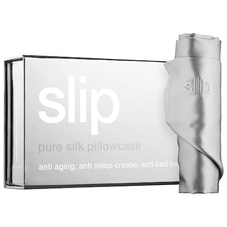 Slip Silk Pillowcase - Standard/queen Silver