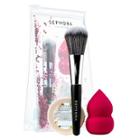 Sephora Collection Mighty Minis Brush, Sponge & Cleanser Set