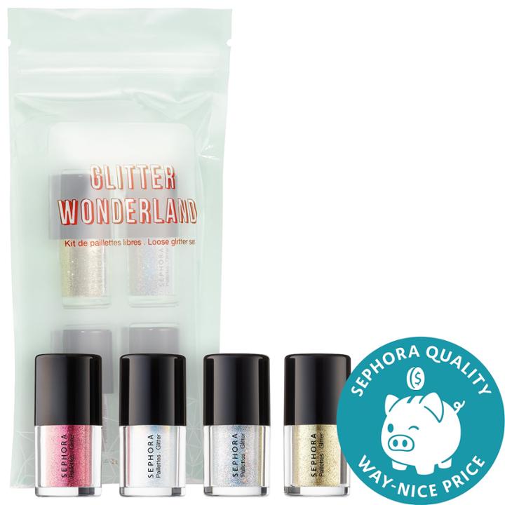 Sephora Collection Glitter Wonderland Loose Glitter Set 4 X 0.06 Oz/ 1.7 Ml